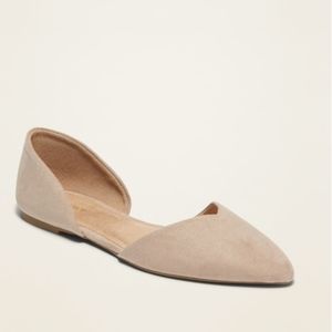 Pointy-Toe D'Orsay Flats